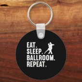 Grappig Ballroom Ontwerp Voor Mannen Vrouwen Dans Sleutelhanger (Voorkant)