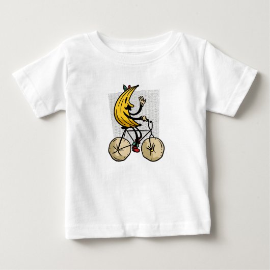 Grappig Banaan Biker Cartoon Ontwerp (Voorkant)