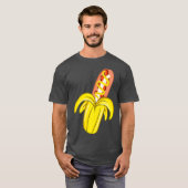Grappig banaan hotdog worst cadeau t-shirt (Voorkant volledig)