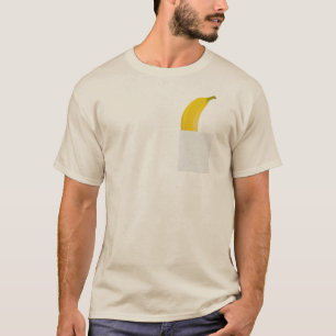 Grappig banaan in je T-shirt met zakje
