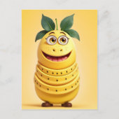 Grappig banaan karakter briefkaart (Voorkant)