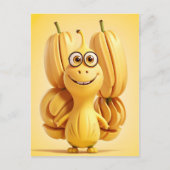 Grappig banaan karakter briefkaart (Voorkant)