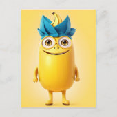 Grappig banaan karakter briefkaart (Voorkant)