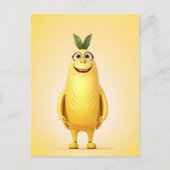 Grappig banaan karakter briefkaart (Voorkant)