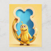 Grappig banaan karakter briefkaart (Voorkant)