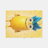 Grappig banaan karakter fleece deken (Voorkant (Horizontaal))