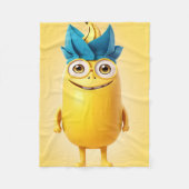 Grappig banaan karakter fleece deken (Voorkant)