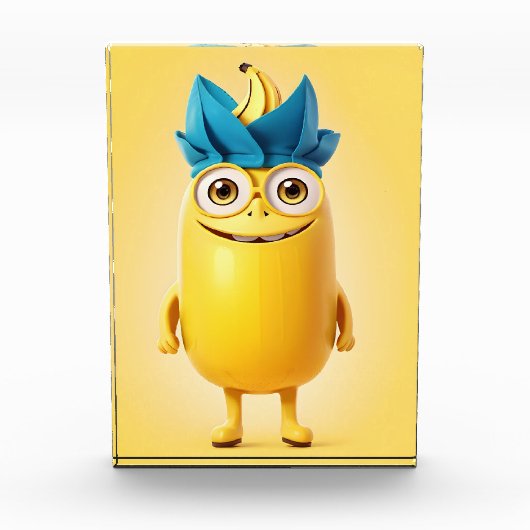 Grappig banaan karakter fotoblokken (Voorkant)
