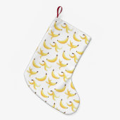Grappig Banaan Pun Party patroon kleurrijk - bewer Kleine Kerstsok (Voorkant (Hangend))