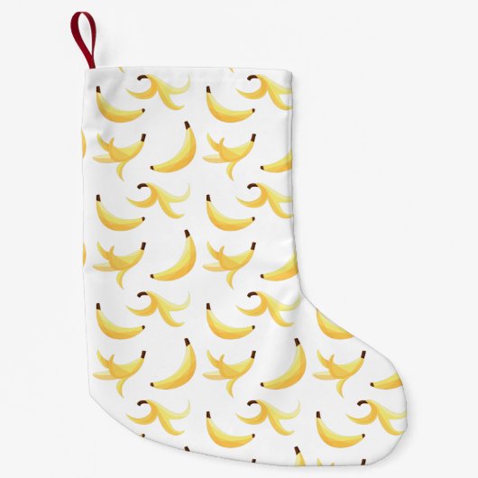 Grappig Banaan Pun Party patroon kleurrijk - bewer Kleine Kerstsok (Voorkant)