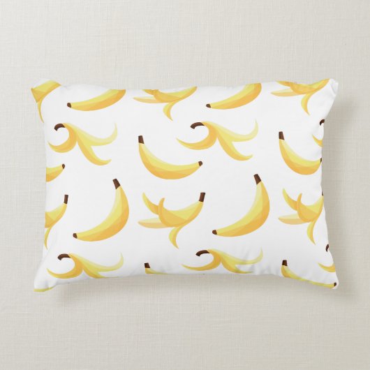 Grappig Banaan Woordspeling Feest patroon kleurrij Accent Kussen (Voorkant)