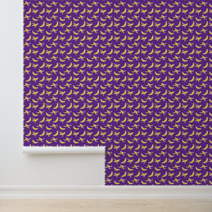 Grappig Banaan Woordspeling Feest patroon kleurrij Behang