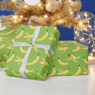 Grappig Banaan Woordspeling Feest patroon kleurrij Cadeaupapier