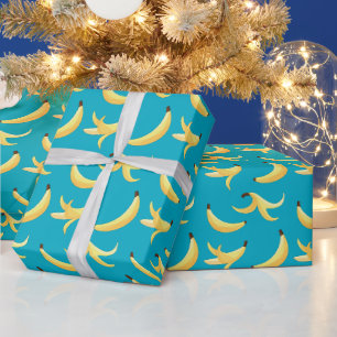 Grappig Banaan Woordspeling Feest patroon kleurrij Cadeaupapier
