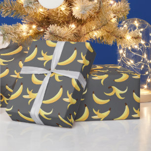 Grappig Banaan Woordspeling Feest patroon kleurrij Cadeaupapier