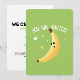 Grappig Banaan Woordspeling Feest patroon kleurrij Kaart