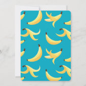 Grappig Banaan Woordspeling Feest patroon kleurrij Kaart (Achterkant)