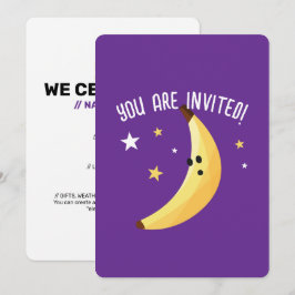 Grappig Banaan Woordspeling Feest patroon kleurrij Kaart