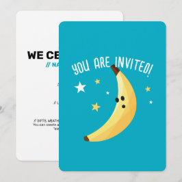 Grappig Banaan Woordspeling Feest patroon kleurrij Kaart