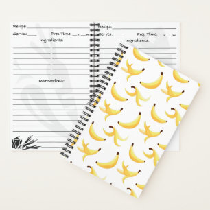 Grappig Banaan Woordspeling Feest patroon kleurrij Notitieboek