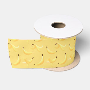 Grappig Banaan Woordspeling Feest patroon kleurrij Satijnen Lint
