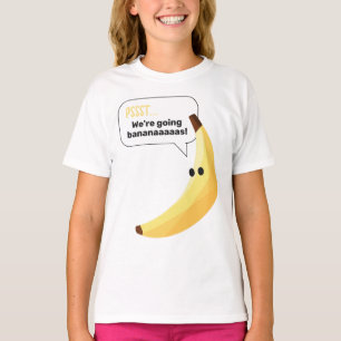 Grappig Banaan Woordspeling Feest patroon kleurrij T-shirt
