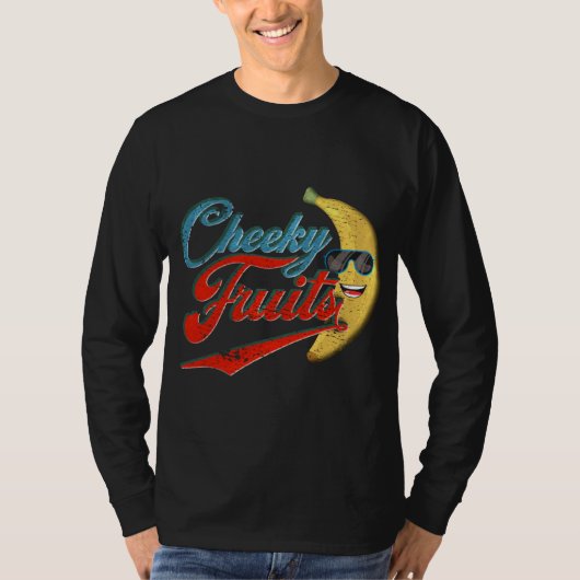 Grappig  Banaan Zonnebril Cheeky Fruit Gift T-shirt (Voorkant)