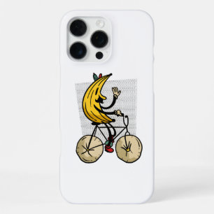 Grappig Banana Biker Cartoon ontwerp iPhone 16 Pro Max Hoesje