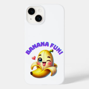 Grappig Banana Winking Design voor leuke en speels Case-Mate iPhone 14 Hoesje