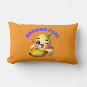 Grappig Banana Winking Design voor leuke en speels Kussen