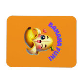 Grappig Banana Winking Design voor leuke en speels Magneet (Horizontaal)