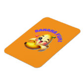 Grappig Banana Winking Design voor leuke en speels Magneet (Linkerzijde)