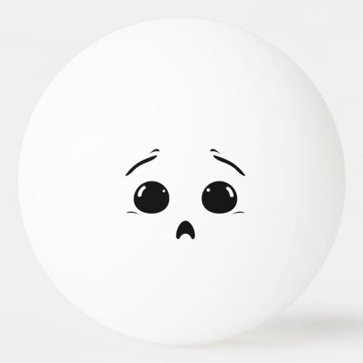 Grappig Bang Gezicht Ping Pong Ball (Voorkant)