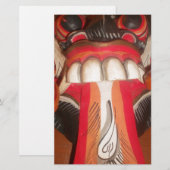 Grappig Bang Vreemde Tong Halloween Masker Briefpapier (Voorkant / Achterkant)