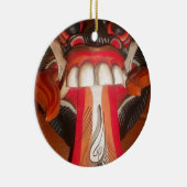 Grappig Bang Vreemde Tong Halloween Masker Keramisch Ornament (Rechts)