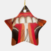 Grappig Bang Vreemde Tong Halloween Masker Keramisch Ornament (Voorkant)