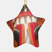 Grappig Bang Vreemde Tong Halloween Masker Keramisch Ornament (Links)