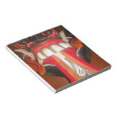 Grappig Bang Vreemde Tong Halloween Masker Notitieblok (Schuin)