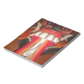 Grappig Bang Vreemde Tong Halloween Masker Notitieblok (Linkerzijde)