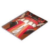 Grappig Bang Vreemde Tong Halloween Masker Notitieboek (Linkerzijde)