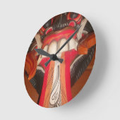 Grappig Bang Vreemde Tong Halloween Masker Ronde Klok (Hoek)