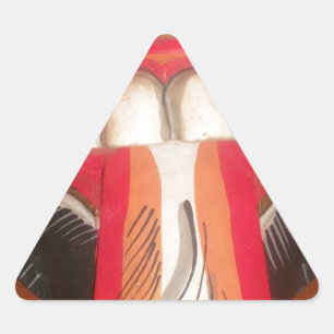 Grappig Bang Vreemde Tong Halloween Masker Sticker