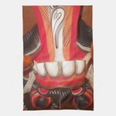 Grappig Bang Vreemde Tong Halloween Masker Theedoek (Verticaal)