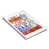 Grappig Bar examen 10 uur studeren Notitieboek (Rechterzijde)