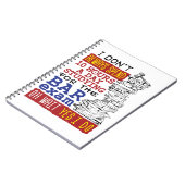 Grappig Bar examen 10 uur studeren Notitieboek (Linkerzijde)