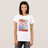 Grappig Bar examen 10 uur studeren T-shirt (Voorkant volledig)