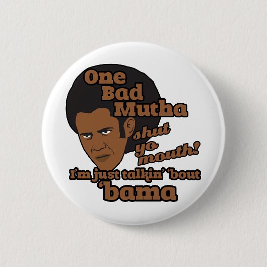 Grappig Barack Obama Ronde Button 5,7 Cm (Voorkant)