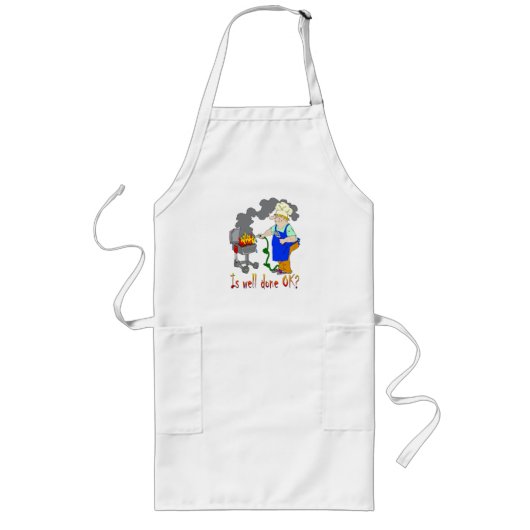 Grappig Barbeque Design - is goed gedaan goed? Lang Schort (Voorkant)