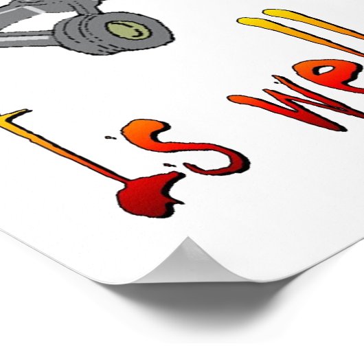 Grappig Barbeque Design - is goed gedaan goed? Poster (Hoek)