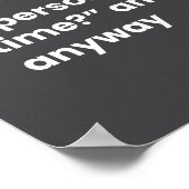 Grappig Barber Definition Poster (Hoek)